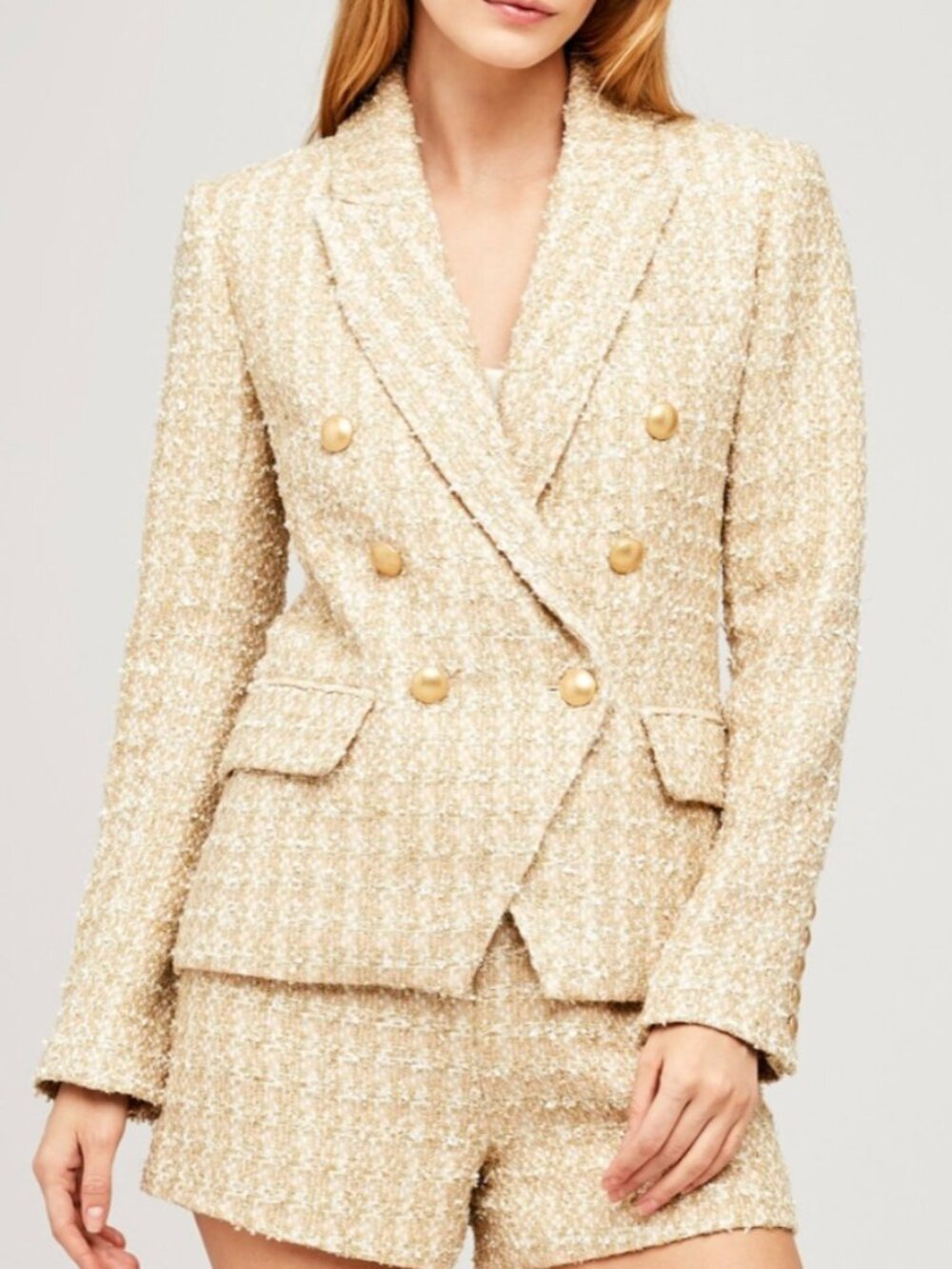 L’Agence Kenzie Tweed Blazer